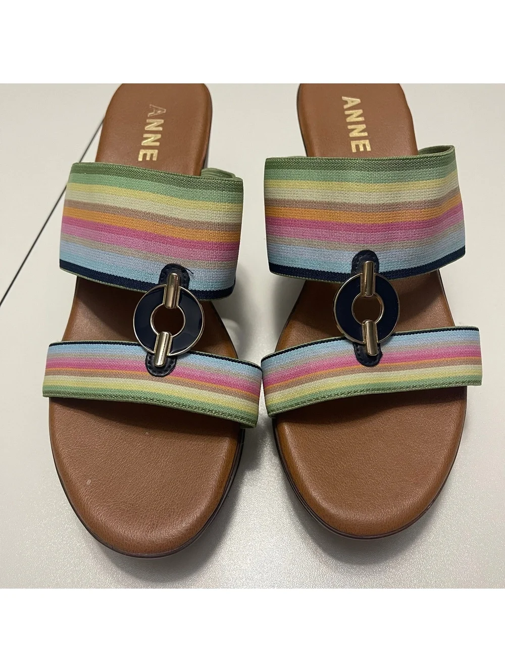 Anne Klein Women's Size 9 Hadya Wedge Sandals